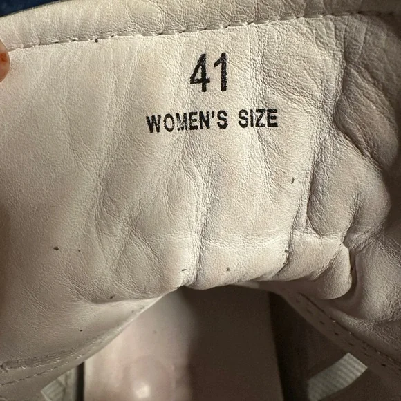 Hogan Women’s High-Top Sneakers 41 Beige-Grey Suede Silver Logo - Picture 12 of 13